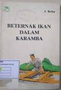 Beternak Ikan Dalam Karamba